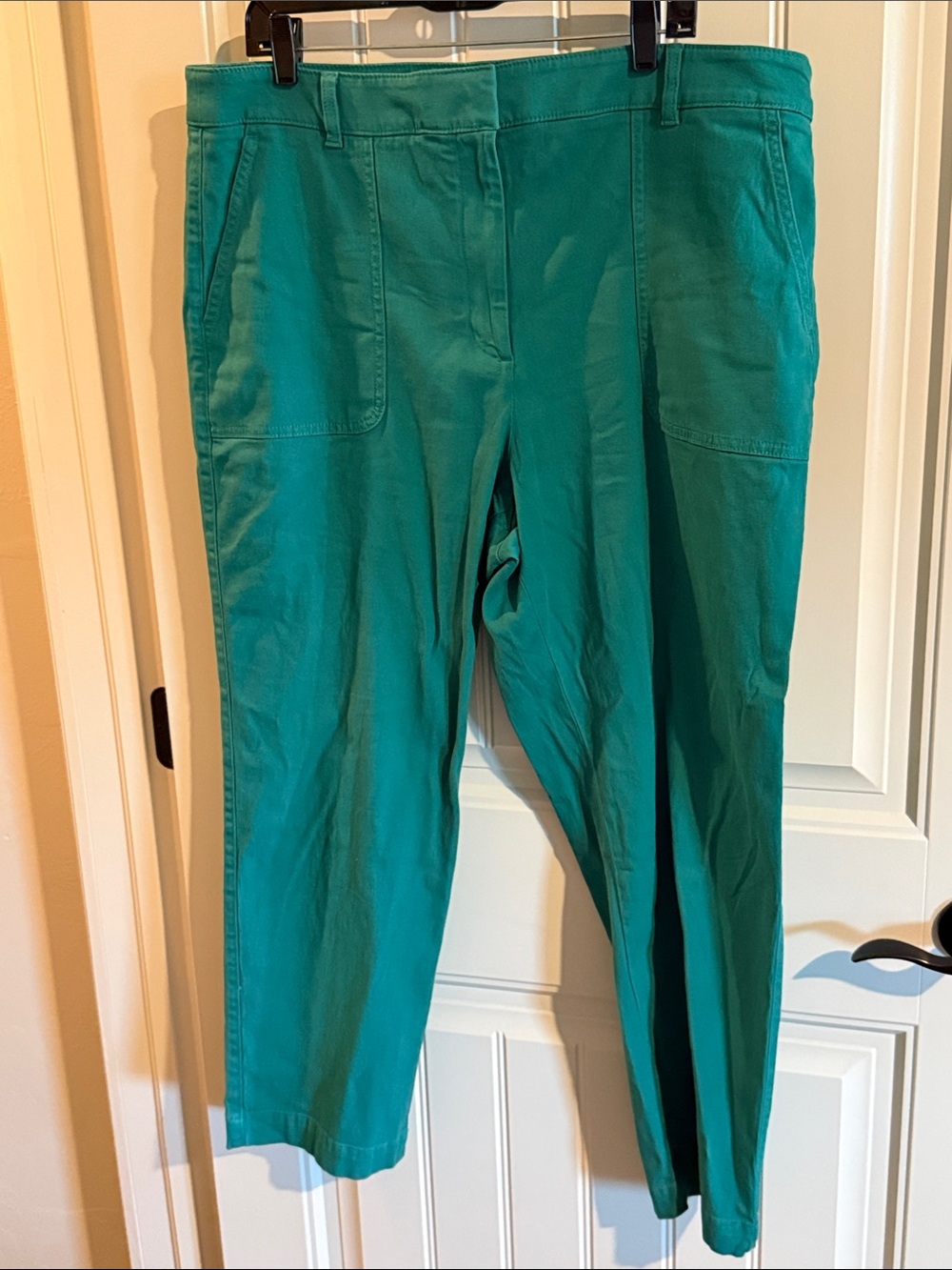 Talbots Emerald Green Women’s Cotton Blend Trousers